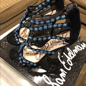 Sam Edelman, new Black Suede sandals size 7